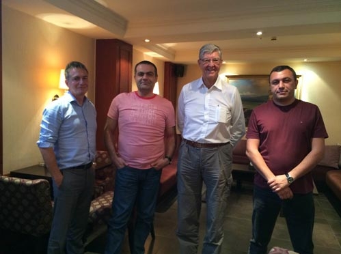 From left to right: Steve Winham, Tigran Yuzbashyan, John Eskebek and Ashot Harutyunyan Image by: Karas