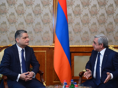 Tigran Sargsyan and Serzh Sargsyan Image by: Press service of the Armenian President